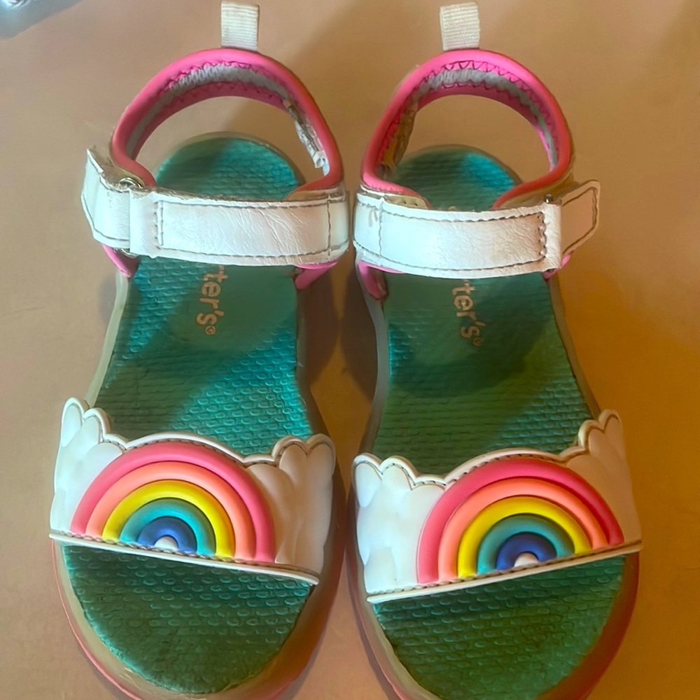 Carter’s Rainbow sandals Light up sole.